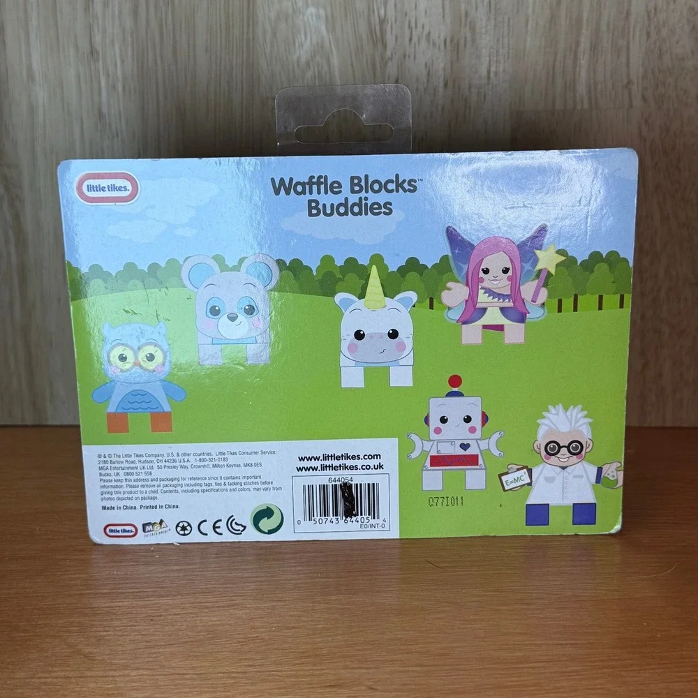 Little Tikes Waffle Blocks Buddies‎ Owl Mouse Building Toy New In Package
